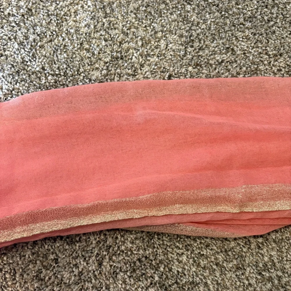 NWT pink scarf with gold detail from New York and company